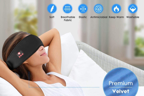 Sleep Headphones Bluetooth Eye Mask image 1